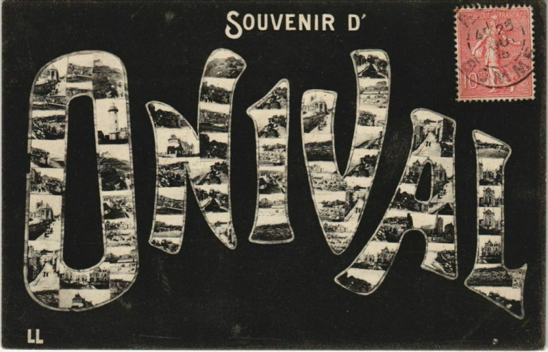 Carte postale ancienne Onival-sur-Mer Souvenir