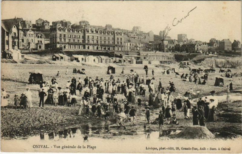 Carte postale ancienne Onival-sur-Mer Vue générale de la Plage