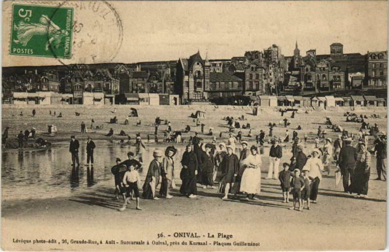 Carte postale ancienne Onival-sur-Mer la Plage