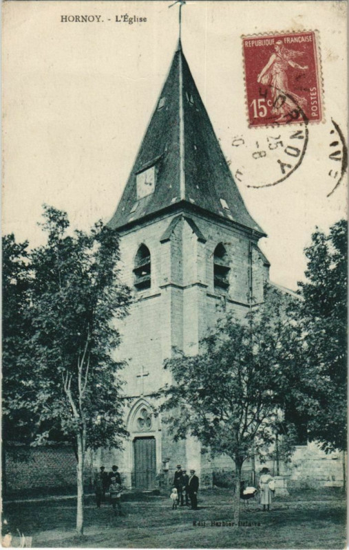 Carte postale ancienne Hornoy Eglise à Y