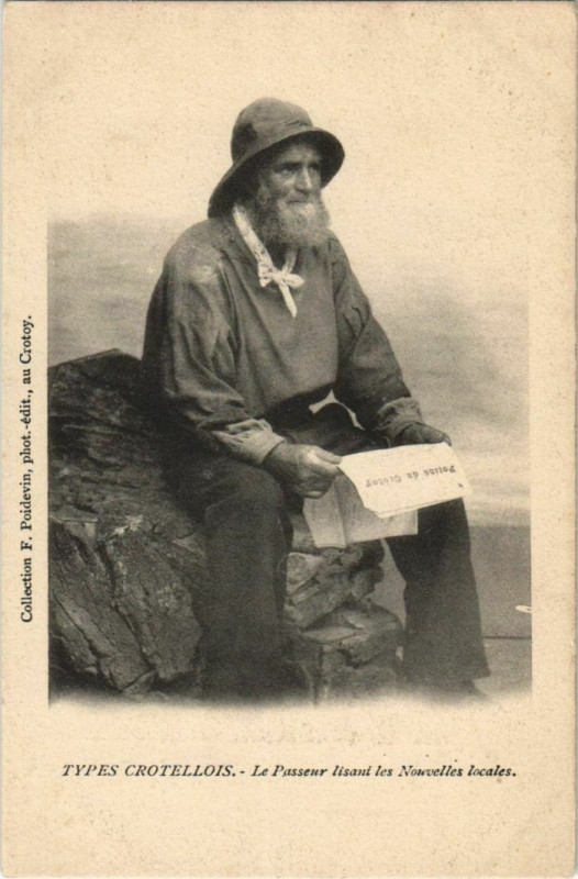Carte postale ancienne Types Le Crotoy Crotellois Le Passeur au Crotoy