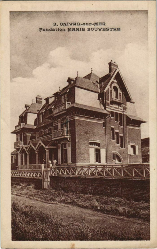 Carte postale ancienne Onival-sur-Mer Fondation Marie Souvestre