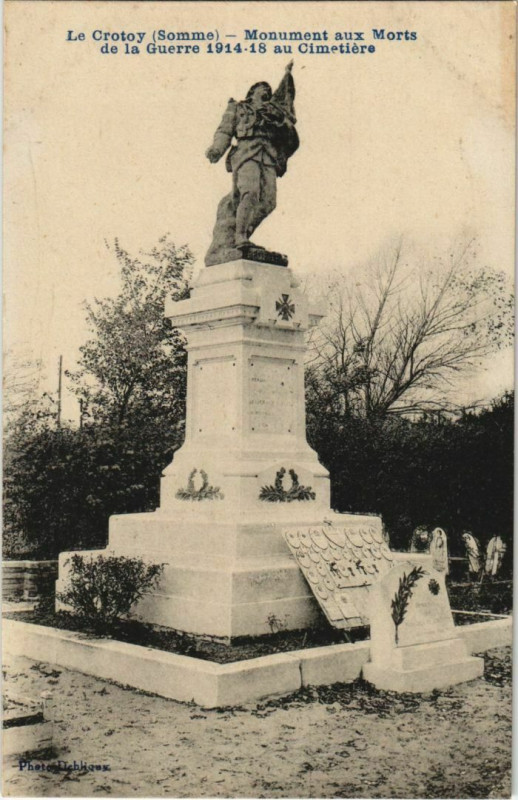 Carte postale ancienne Le Crotoy Monument aux Morts au Crotoy