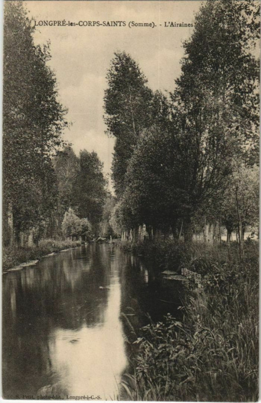 Carte postale ancienne Longpre-les-Corps-Saints Airaines à Airaines