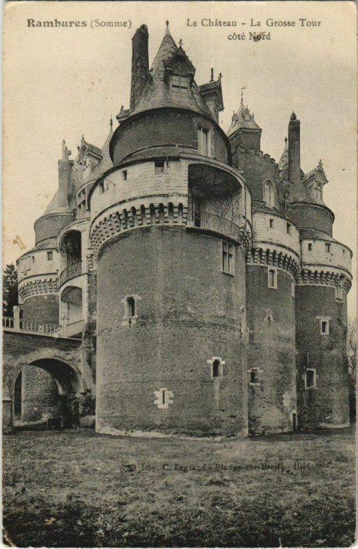 Carte postale ancienne Rambures Le Chateau à Rambures