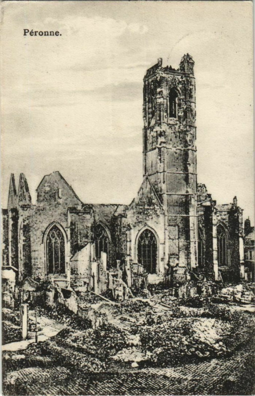 Carte postale ancienne Guerre Peronne
