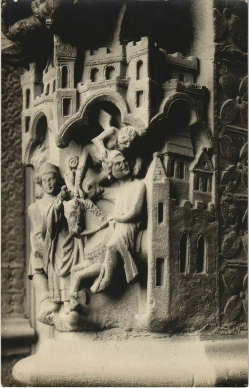 Carte postale ancienne Carte photo Cathédrale d'Amiens Intérieur détailles à Amiens