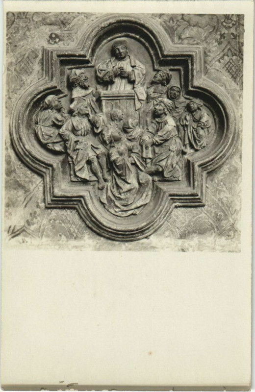 Carte postale ancienne Carte photo Cathédrale d'Amiens Intérieur détailles à Amiens