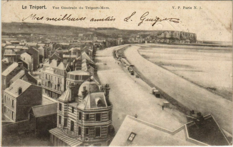 Carte postale ancienne Mers-les-Bains Vue générale à Mers-les-Bains