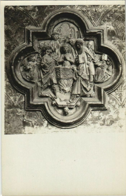 Carte postale ancienne Carte photo Cathédrale d'Amiens Intérieur détailles à Amiens