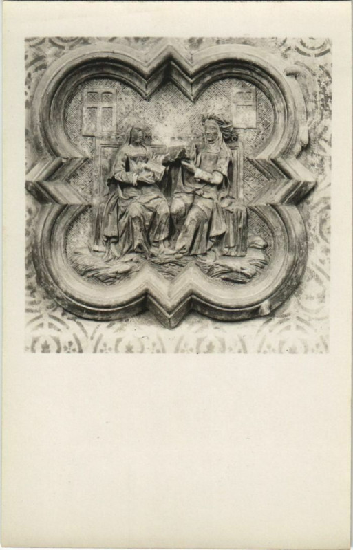 Carte postale ancienne Carte photo Cathédrale d'Amiens Intérieur détailles à Amiens
