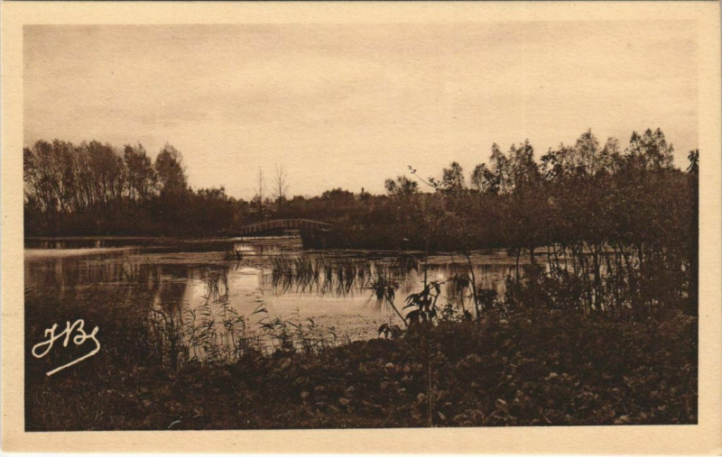Carte postale ancienne Peronne Les Etangs