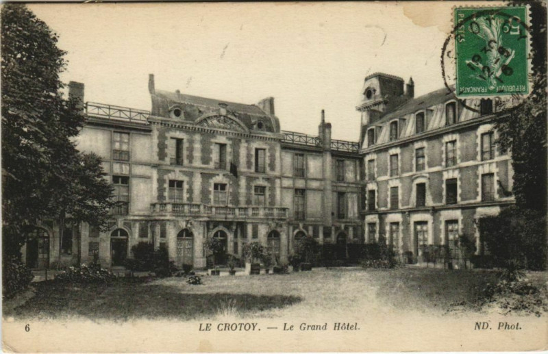 Carte postale ancienne Le Crotoy Grand Hotel au Crotoy