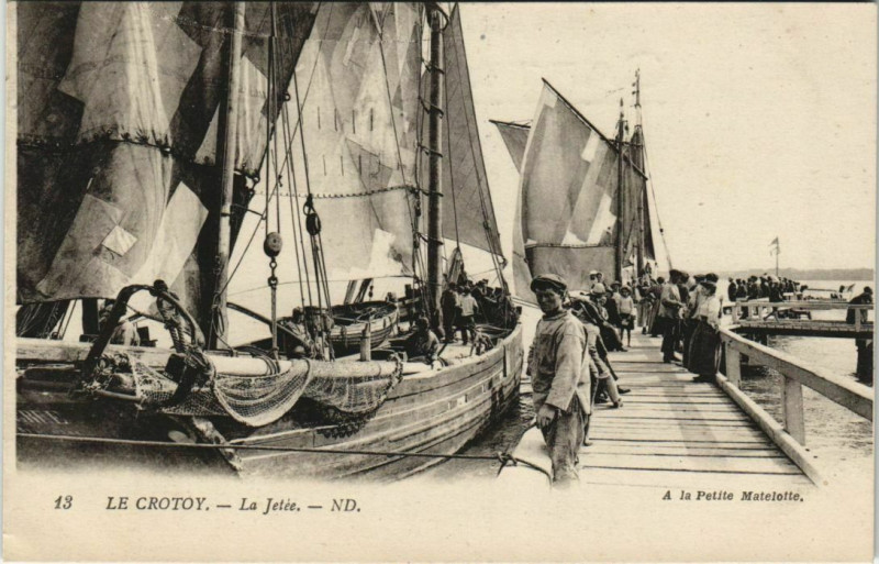 Carte postale ancienne Le Crotoy La Jetée au Crotoy