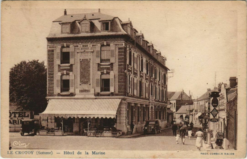 Carte postale ancienne Le Crotoy Hotel de la Marine au Crotoy