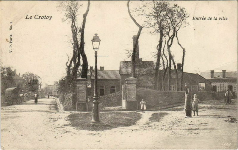 Carte postale ancienne Le Crotoy Entrée de la Ville au Crotoy