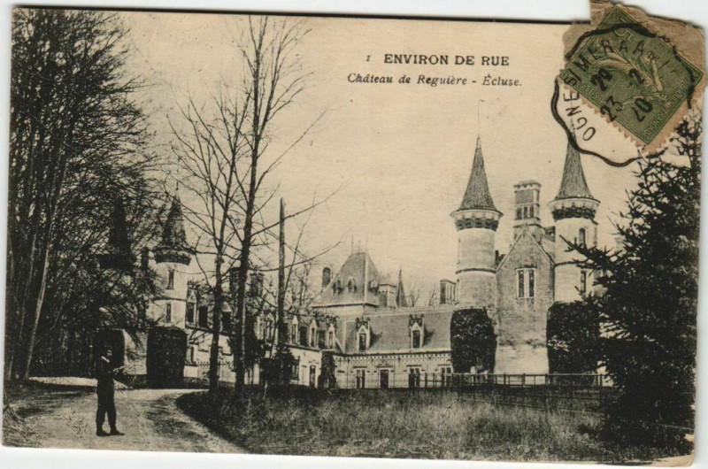 Carte postale ancienne Chateau de Regniere-Ecluse