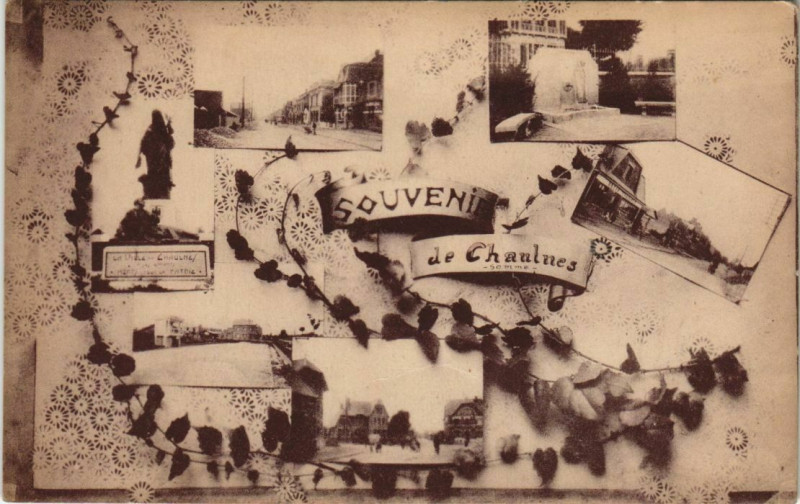 Carte postale ancienne Chaulnes Souvenir à Chaulnes