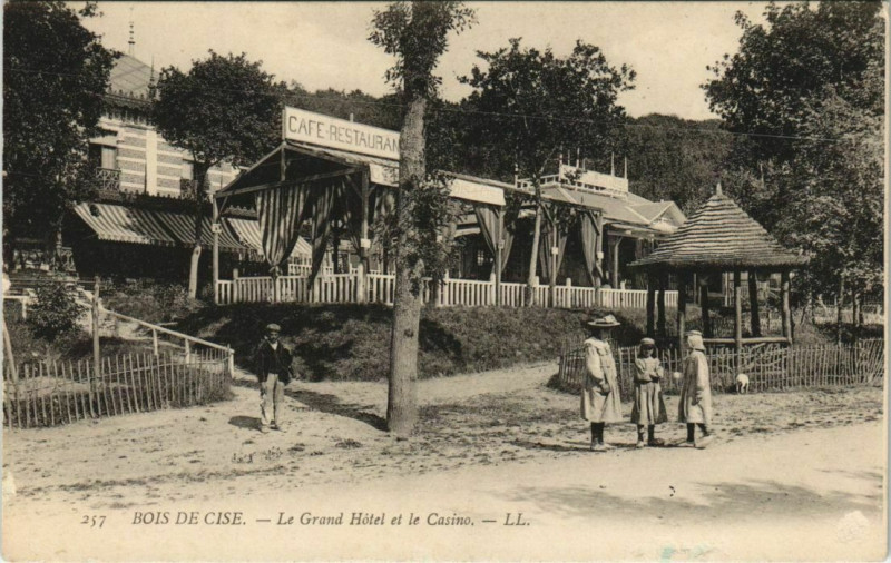 Carte postale ancienne Bois-de-Cise Le Grand Hotel et le Casino