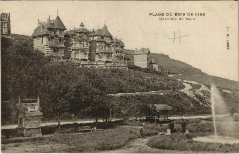 Carte postale ancienne Bois-de-Cise Descente de Mers