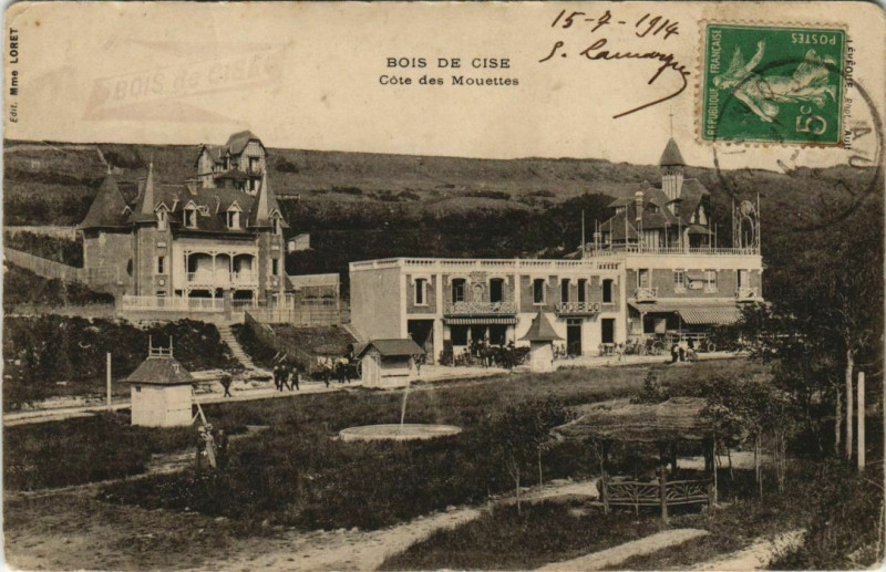 Carte postale ancienne Bois-de-Cise Cote des Mouettes