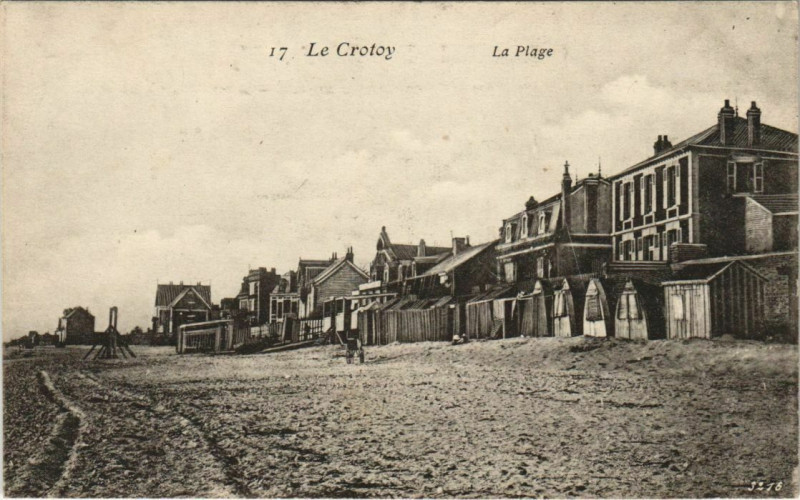 Carte postale ancienne Le Crotoy La Plage au Crotoy
