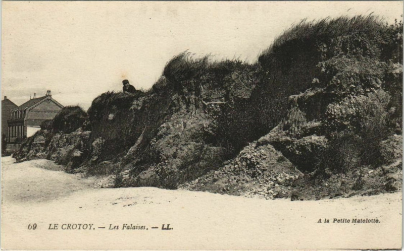 Carte postale ancienne Le Crotoy Les Falaises au Crotoy