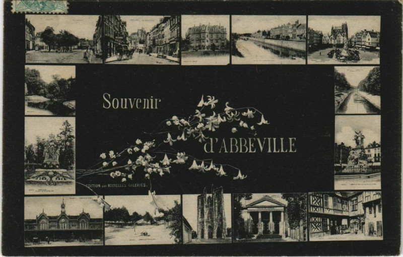 Carte postale ancienne Abbeville Souvenir à Abbeville