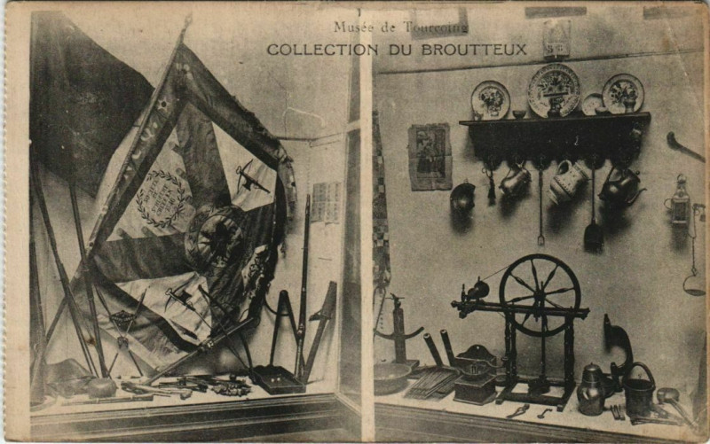 Carte postale ancienne Musée de Tourcoing - Collection du Broutteux à Tourcoing