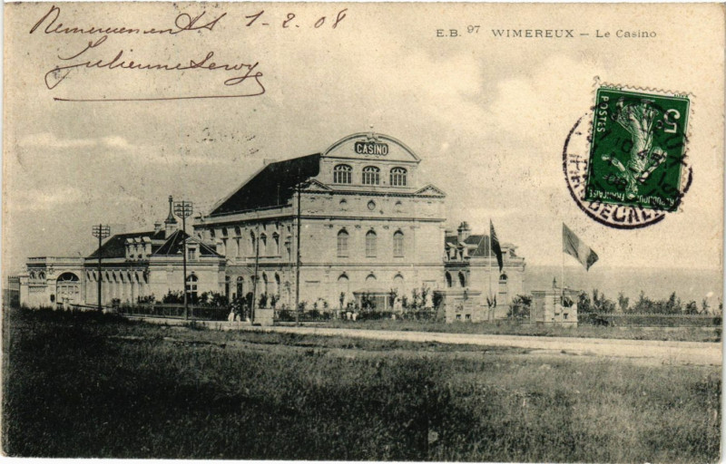 Carte postale ancienne 97 Wimereux Le Casino à Wimereux