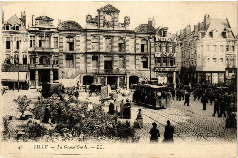 Carte postale ancienne Lille - La Grand'Garde à Lille