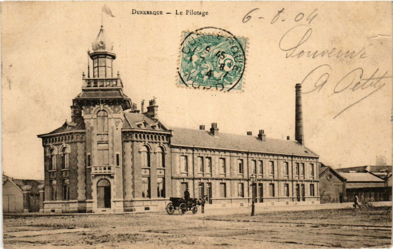 Carte postale ancienne Dunkerque-Le Pilotage à Dunkerque