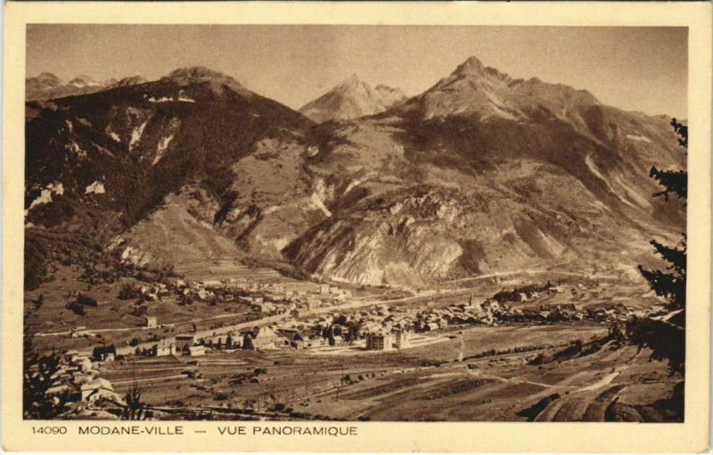 Carte postale ancienne Modane Modane-Ville - Vue Panoramiqu à Modane