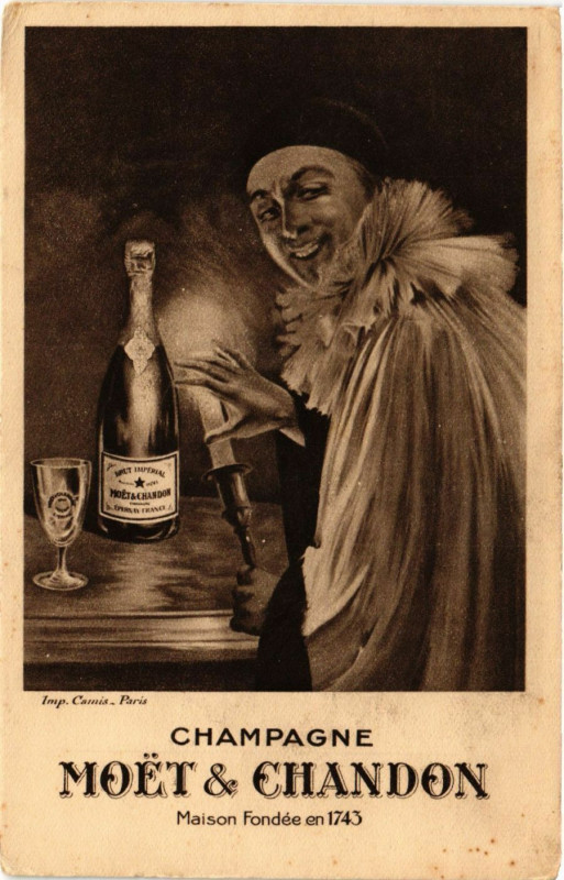 Carte postale ancienne Champagne - Moet & Chandon - Maison Fondée en 1743