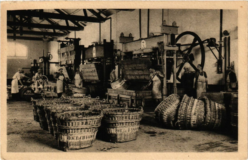 Carte postale ancienne Le vendangeoir de la Maison a Bouzy à Bouzy