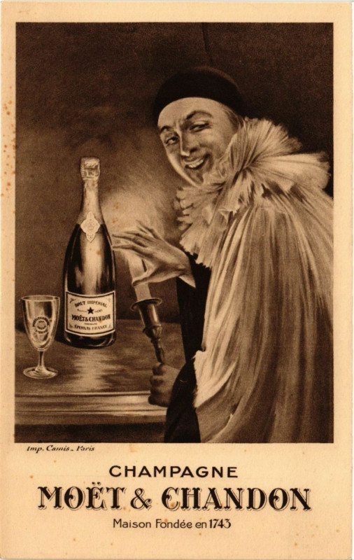 Carte postale ancienne Champagne - Moet & Chandon - Maison Fondée en 1743