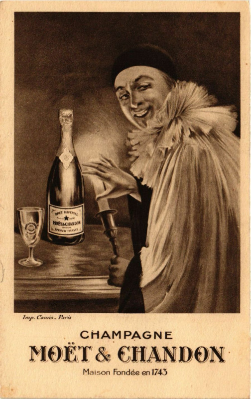 Carte postale ancienne Champagne - Moet & Chandon - Maison Fondée en 1743