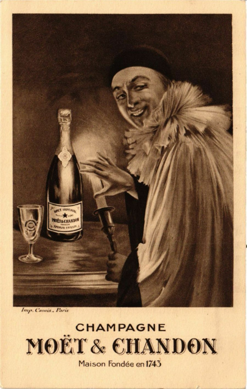 Carte postale ancienne Champagne - Moet & Chandon - Maison Fondée en 1743