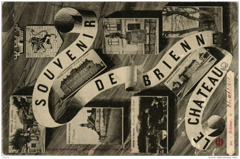 Carte postale ancienne Souvenir de Brienne-le-Chateau