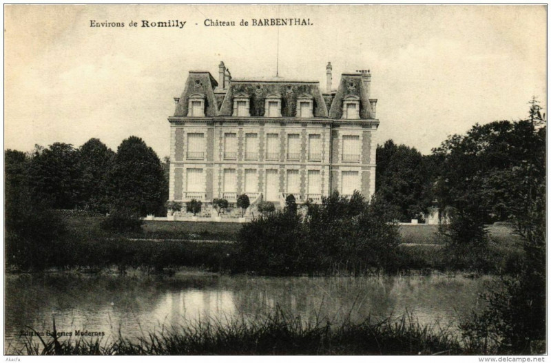Carte postale ancienne Env. de Romilly Chateau de Barbenthal