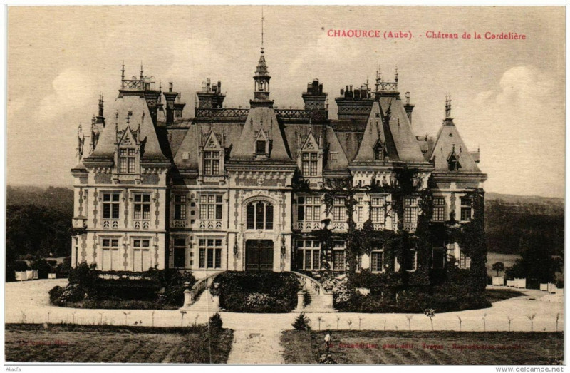 Carte postale ancienne Chaource Chateau de la Cordeliere à Chaource