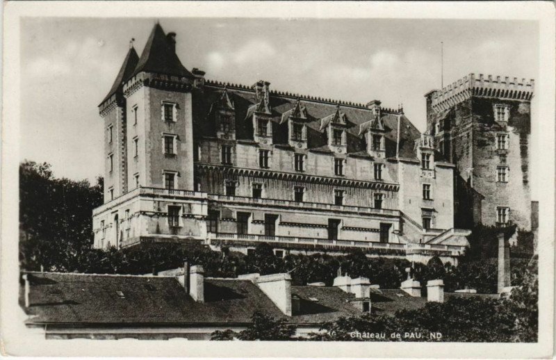 Carte postale ancienne Pau Le Chateau France à Pau