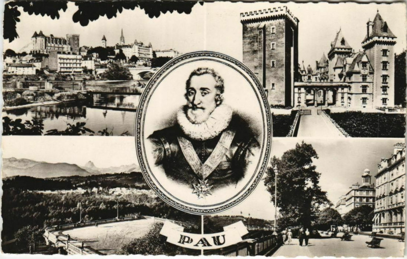 Carte postale ancienne Pau souvenir France à Pau