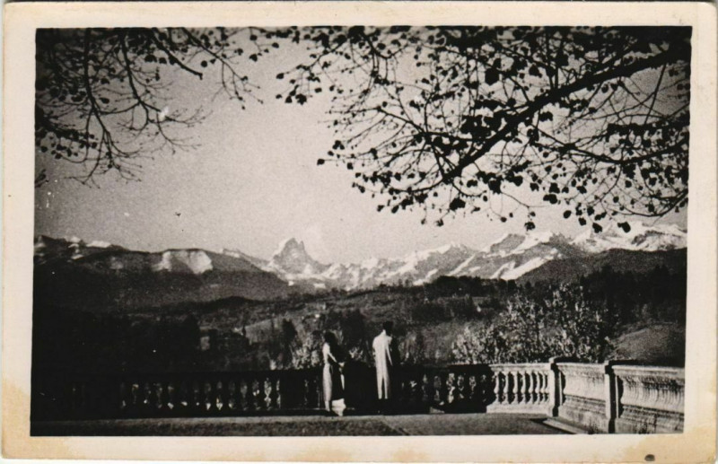 Carte postale ancienne Pau Chaine des Pyrenees France à Pau