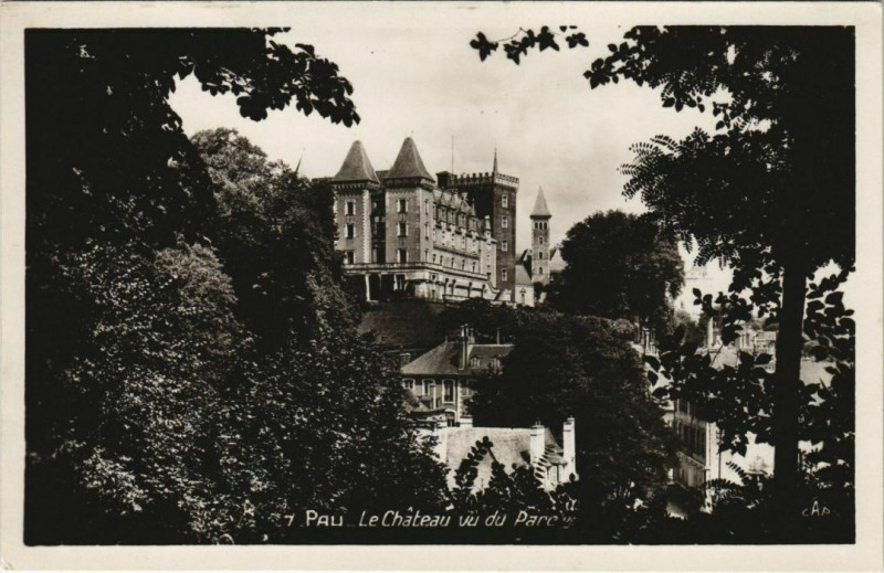 Carte postale ancienne Pau Le Chateau France à Pau