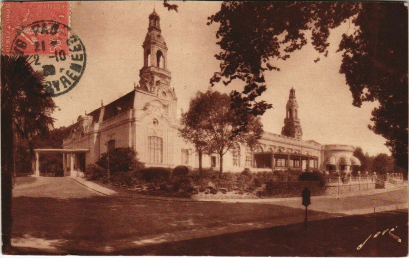 Carte postale ancienne Pau Nouveau Casino Municipal France à Pau