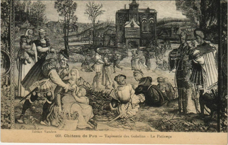 Carte postale ancienne Pau Tapisserie des Gobelins France à Pau