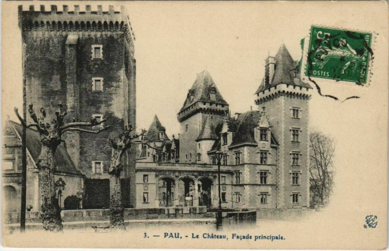 Carte postale ancienne Pau Le Chateau France à Pau
