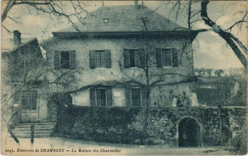 Carte postale ancienne Chambery Environs - La Maison des Charmettes