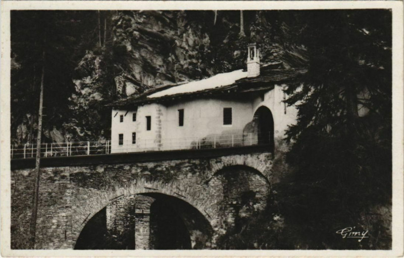 Carte postale ancienne Modane Environs - Chapelle de Notre-Dame de Charmaix à Modane